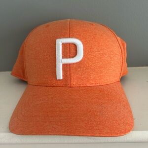 Puma Orange Heritage P Golf Hat